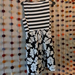 Rachel Roy Mixed Print Dress
